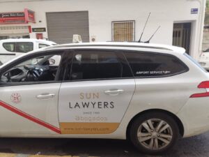 Sun Lawyers taxi in Javea